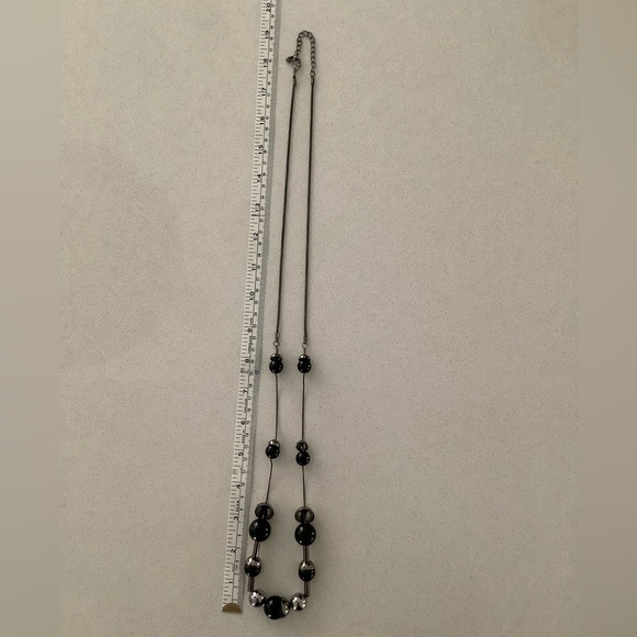 Dangler Earrings and Long Chain Set - Picture 8 of 9